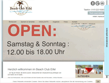 Tablet Screenshot of beachclubeifel.de